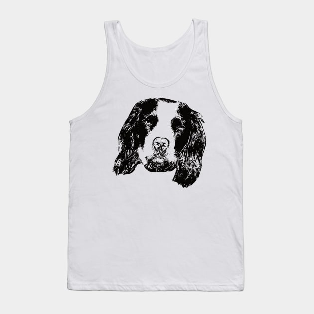 English Springer Spaniel Design - A Springer Spaniel Christmas Gift Tank Top by DoggyStyles